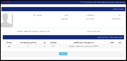 نتایج دکتری بدون آزمون دانشگاه آزاد ۱۴۰۰